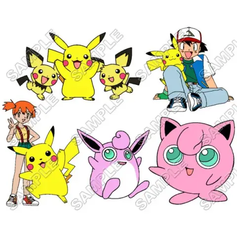 Pokemon T Shirt Iron on Transfer Decal #20 Pokemon T Shirt Iron on Transfer Decal #20