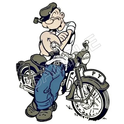 Popeye T Shirt Iron on Transfer Decal #36 Popeye T Shirt Iron on Transfer Decal #36