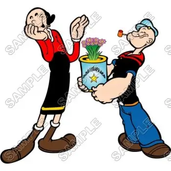 Popeye  T Shirt Iron on Transfer Decal #6
