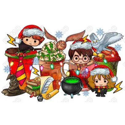 Christmas Harry Potter T Shirt Iron on Transfer Decal Christmas Harry Potter T Shirt Iron on Transfer Decal