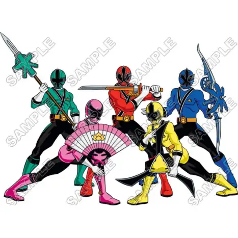 Power Rangers: Samurai T Shirt Iron on Transfer Decal #3 Power Rangers: Samurai T Shirt Iron on Transfer Decal #3