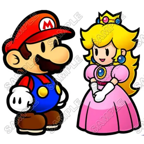 Princess Peach Super Mario T Shirt Iron on Transfer Decal #2 Princess Peach Super Mario T Shirt Iron on Transfer Decal #2