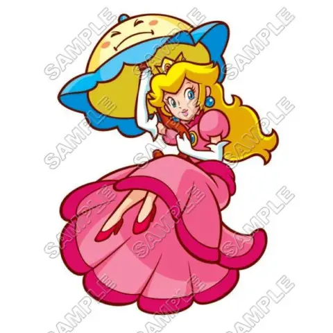 Princess Peach Super Mario T Shirt Iron on Transfer Decal #6 Princess Peach Super Mario T Shirt Iron on Transfer Decal #6
