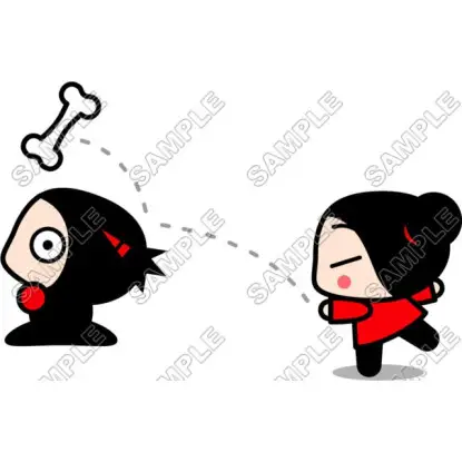 Pucca T Shirt Iron on Transfer Decal #3 Pucca T Shirt Iron on Transfer Decal #3