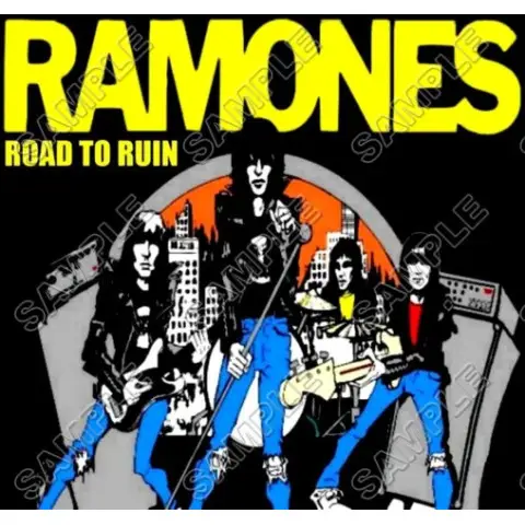 Ramones T Shirt Iron on Transfer Decal #3 Ramones T Shirt Iron on Transfer Decal #3