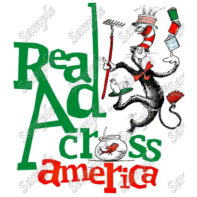 Read Across America T Shirt Iron on Transfer Decal #34 Read Across America T Shirt Iron on Transfer Decal #34