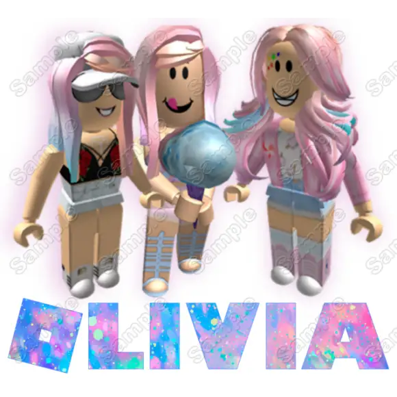 Roblox Girls Personalized Custom Name T Shirt Iron on Transfer Decal Roblox Girls Personalized Custom Name T Shirt Iron on Transfer Decal