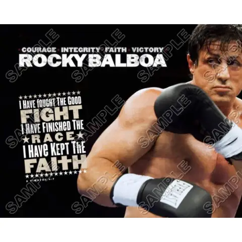 Rocky Balboa Stallone T Shirt Iron on Transfer Decal #3 Rocky Balboa Stallone T Shirt Iron on Transfer Decal #3