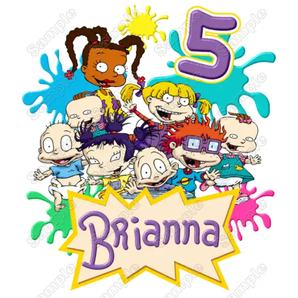 Rugrats Birthday Personalized Custom T Shirt Iron on Transfer Decal #6 Rugrats Birthday Personalized Custom T Shirt Iron on Transfer Decal #6