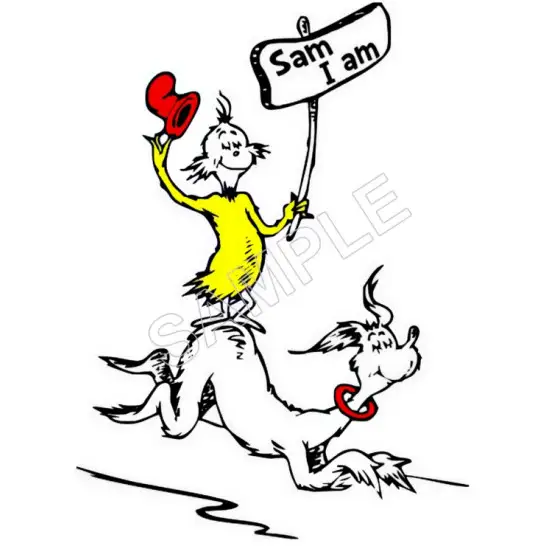 Sam I Am T Shirt Iron on Transfer  Decal  #16