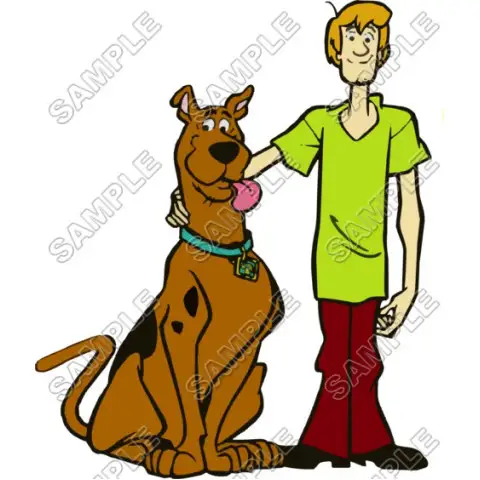 Scooby-Doo T Shirt Iron on Transfer Decal #2 Scooby-Doo T Shirt Iron on Transfer Decal #2