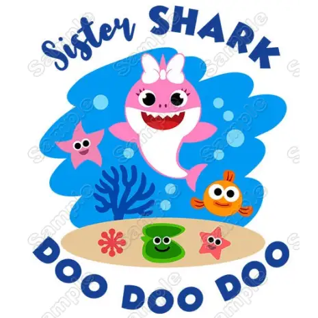 Baby Shark Family Member Custom T Shirt Iron on Transfer Baby Shark Family Member Custom T Shirt Iron on Transfer