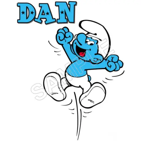 Smurf Personalized Custom T Shirt Iron on Transfer Decal #54 Smurf Personalized Custom T Shirt Iron on Transfer Decal #54