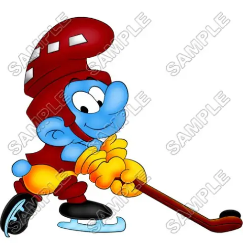 Smurf  T Shirt Iron on Transfer Decal #6