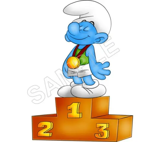 Smurf T Shirt Iron on Transfer Decal #73 Smurf T Shirt Iron on Transfer Decal #73
