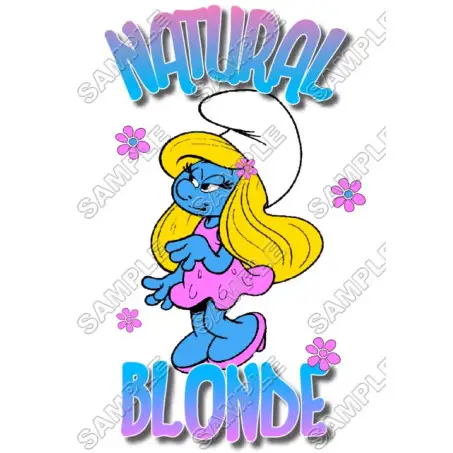 Smurfette T Shirt Iron on Transfer Decal #17 Smurfette T Shirt Iron on Transfer Decal #17