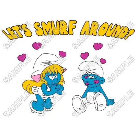 Smurfs T Shirt Iron on Transfer Decal #12 Smurfs T Shirt Iron on Transfer Decal #12