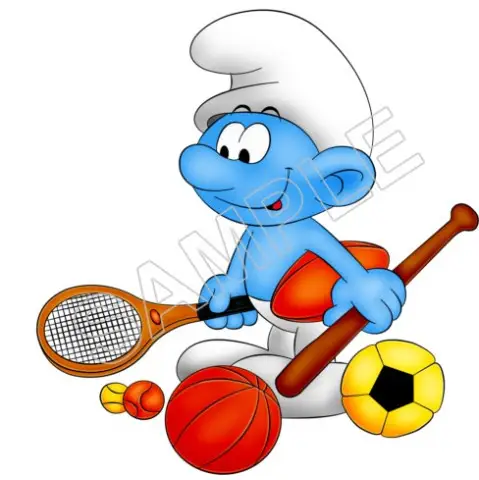Smurfs T Shirt Iron on Transfer Decal #45