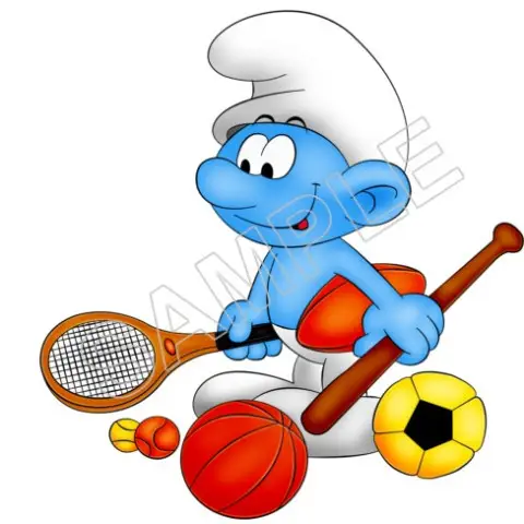 Smurfs T Shirt Iron on Transfer Decal #45 Smurfs T Shirt Iron on Transfer Decal #45