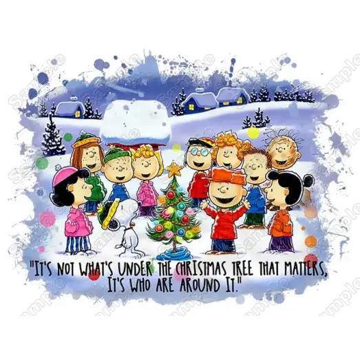 Peanuts, Snoopy, Charlie Brown Christmas T Shirt Heat Iron on Transfer Decal Peanuts, Snoopy, Charlie Brown Christmas T Shirt Heat Iron on Transfer Decal