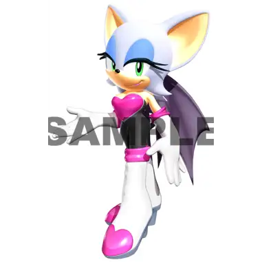 Sonic Rouge T Shirt Iron on Transfer Decal #36 Sonic Rouge T Shirt Iron on Transfer Decal #36