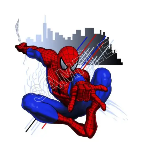 Spider Man T Shirt Iron on Transfer Decal #11 Spider Man T Shirt Iron on Transfer Decal #11
