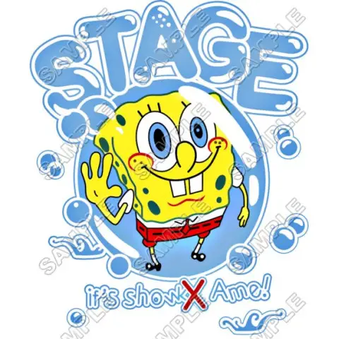 SpongeBob T Shirt Iron on Transfer Decal #9 SpongeBob T Shirt Iron on Transfer Decal #9
