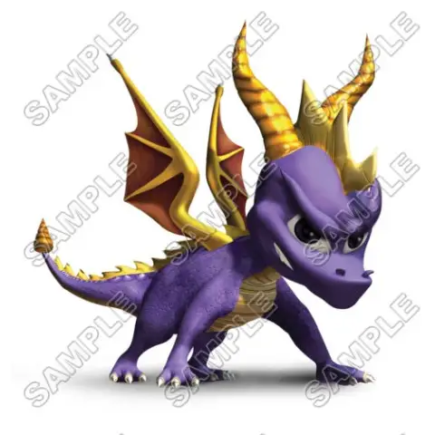 Spyro the Dragon T Shirt Iron on Transfer Decal #1 Spyro the Dragon T Shirt Iron on Transfer Decal #1