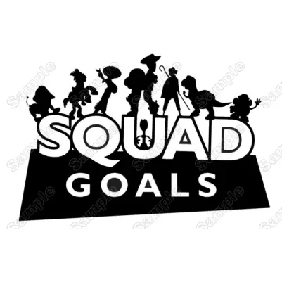 Squad Goals Toy Story Iron On Transfer Vinyl HTV Squad Goals Toy Story Iron On Transfer Vinyl HTV