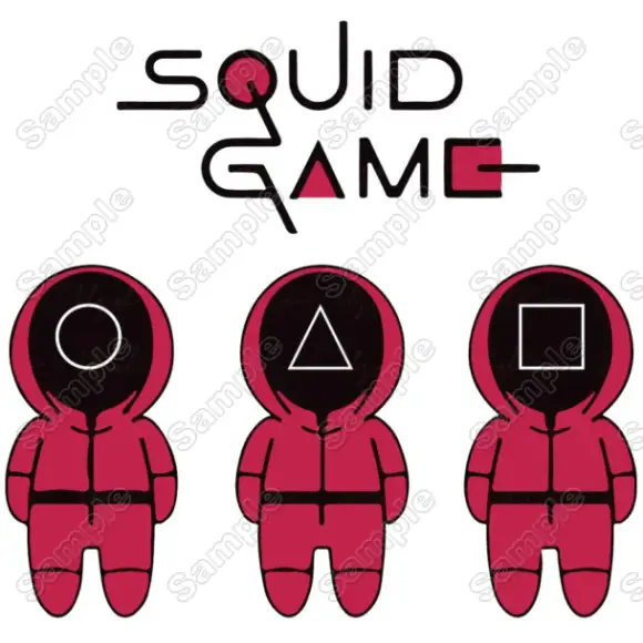 Squid Game T Shirt Iron on Transfer Decal #3 Squid Game T Shirt Iron on Transfer Decal #3