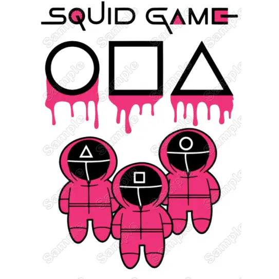 Squid Game T Shirt Iron on Transfer Decal #5