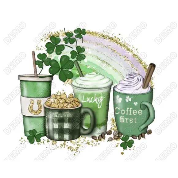 Saint Patricks Day Cups T Shirt Iron on Transfer Decal #2 Saint Patricks Day Cups T Shirt Iron on Transfer Decal #2
