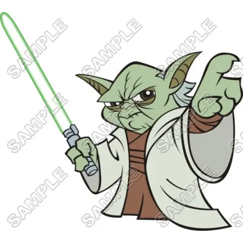 Star Wars Master Yoda T Shirt Iron on Transfer Decal #10 Star Wars Master Yoda T Shirt Iron on Transfer Decal #10