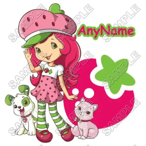 Strawberry Shortcake Personalized Custom T Shirt Iron on Transfer Decal #32 Strawberry Shortcake Personalized Custom T Shirt Iron on Transfer Decal #32