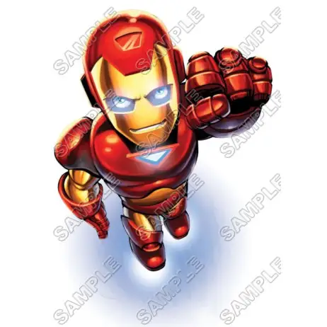 Super Hero Squad Iron Man T Shirt Iron on Transfer Decal #2 Super Hero Squad Iron Man T Shirt Iron on Transfer Decal #2