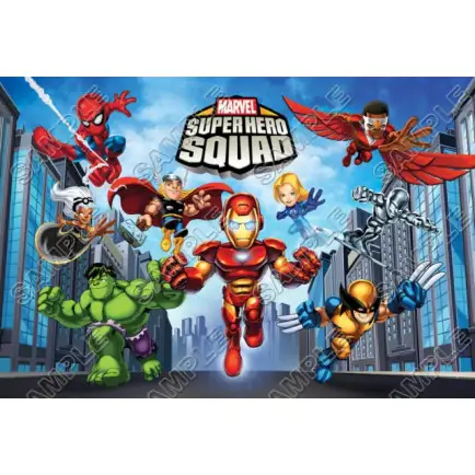 Super Hero Squad T Shirt Iron on Transfer Decal #1 Super Hero Squad T Shirt Iron on Transfer Decal #1