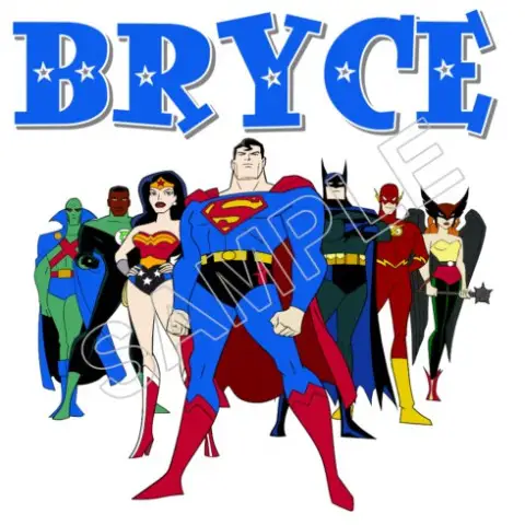 Super Heroes Super Man Personalized Custom T Shirt Iron on Transfer Decal #58 Super Heroes Super Man Personalized Custom T Shirt Iron on Transfer Decal #58