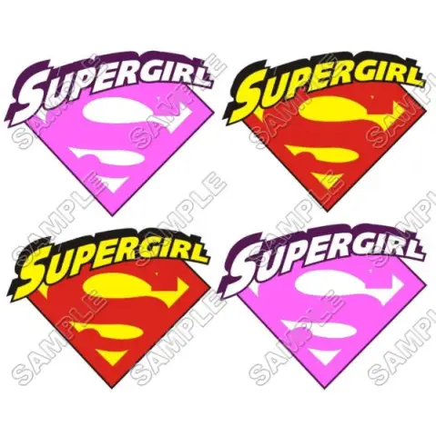 SuperGirl T Shirt Iron on Transfer Decal #1