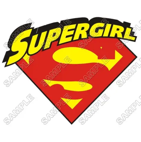 SuperGirl T Shirt Iron on Transfer Decal #2