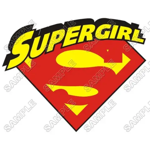 SuperGirl T Shirt Iron on Transfer Decal #2 SuperGirl T Shirt Iron on Transfer Decal #2