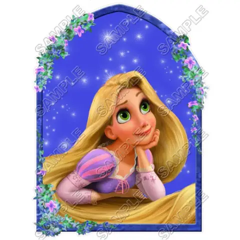 Tangled Rapunzel T Shirt Iron on Transfer Decal #2 Tangled Rapunzel T Shirt Iron on Transfer Decal #2