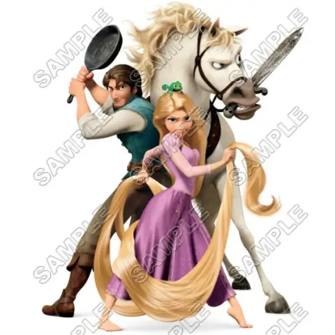 Tangled Rapunzel T Shirt Iron on Transfer Decal #4