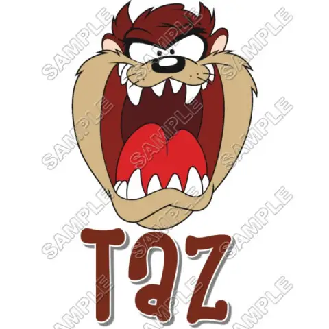 Taz T Shirt Iron on Transfer Decal #4 Taz T Shirt Iron on Transfer Decal #4