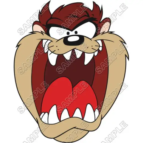 Taz T Shirt Iron on Transfer Decal #6 Taz T Shirt Iron on Transfer Decal #6