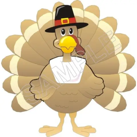 Thanksgiving Turkey T Shirt Iron on Transfer Decal #1 Thanksgiving Turkey T Shirt Iron on Transfer Decal #1