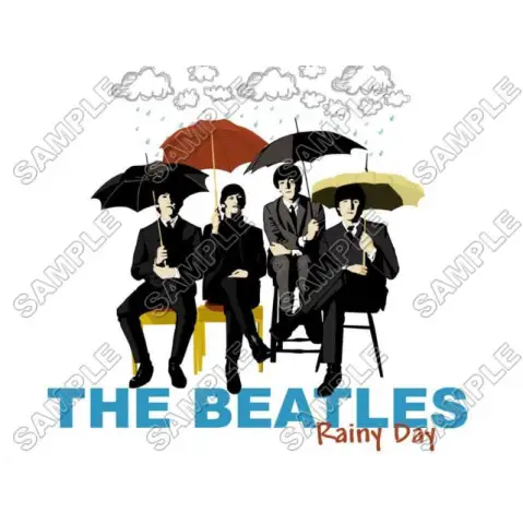The Beatles Rainy Day T Shirt Iron on Transfer Decal #4
