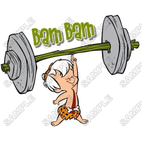 The Flintstones Bam Bam T Shirt Iron on Transfer Decal #5 The Flintstones Bam Bam T Shirt Iron on Transfer Decal #5