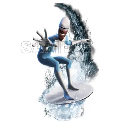 The Incredibles Frozone T Shirt Iron on Transfer Decal #6 The Incredibles Frozone T Shirt Iron on Transfer Decal #6