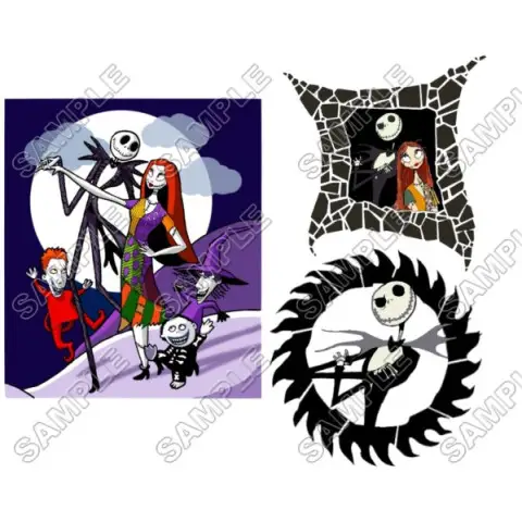 The Nightmare Before Christmas T Shirt Iron on Transfer Decal #1 The Nightmare Before Christmas T Shirt Iron on Transfer Decal #1