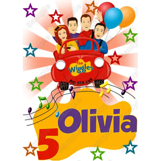 The Wiggles Birthday Personalized Custom T Shirt Iron on Transfer Decal